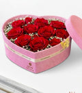 Heart-Shaped Rose velvet Box